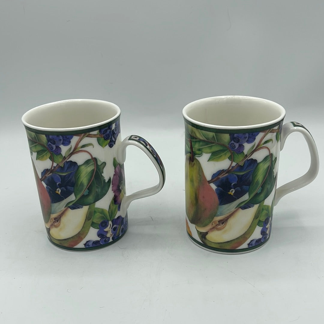 Royal Doulton Fruit Mugs - Set of 2
