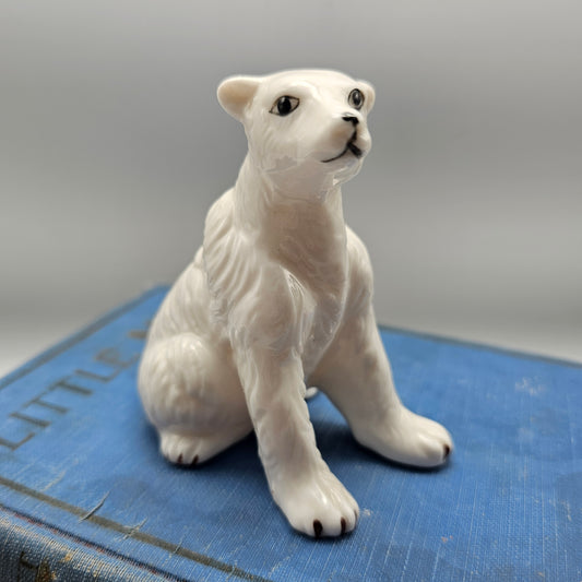 Vintage Bone China Polar Bear Figurine