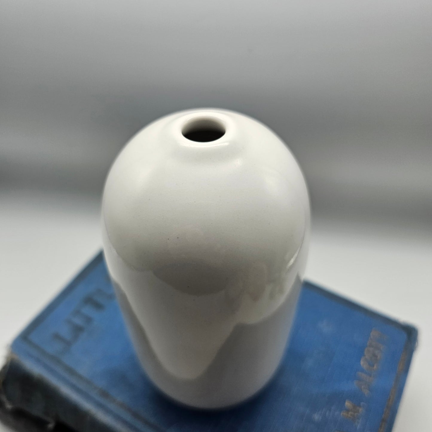 White Bullet Bud Vase by Pier 1 Imports