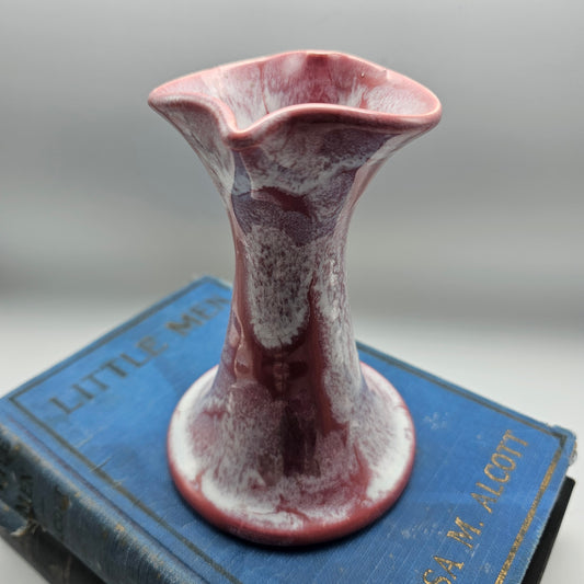 Artisan Pottery Pink Heart Shaped Vase