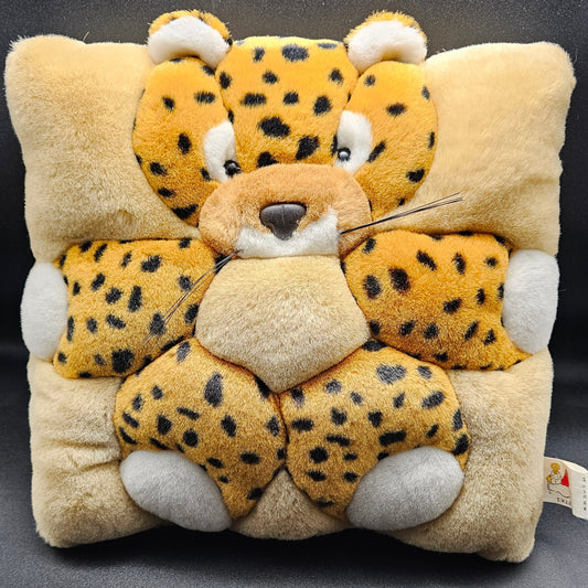 Vintage Cheetah Cub Pillow