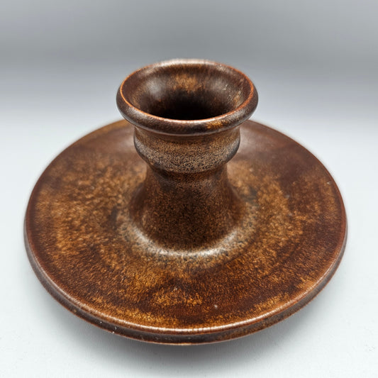 Signed Artisan Pottery Taper Candle Holder