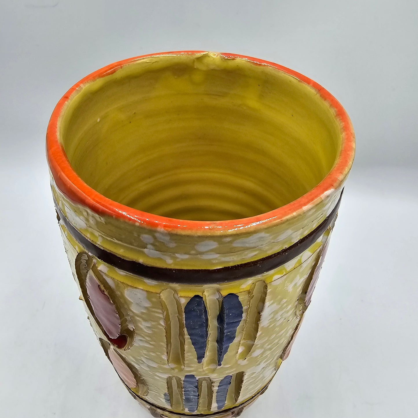 Vintage Raymor Textured Glazed Italian Vase Florentine Style