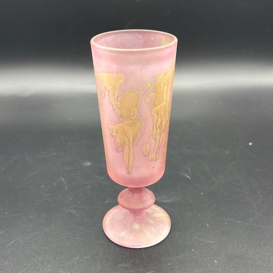 Reuven Pink Aperitif Pedestal Glass