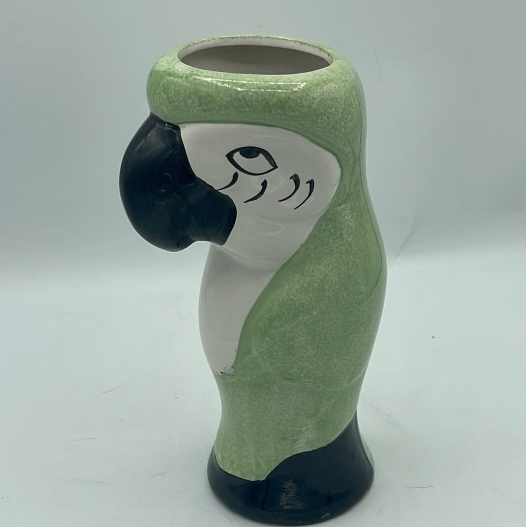 Green Parrot Tiki Mug