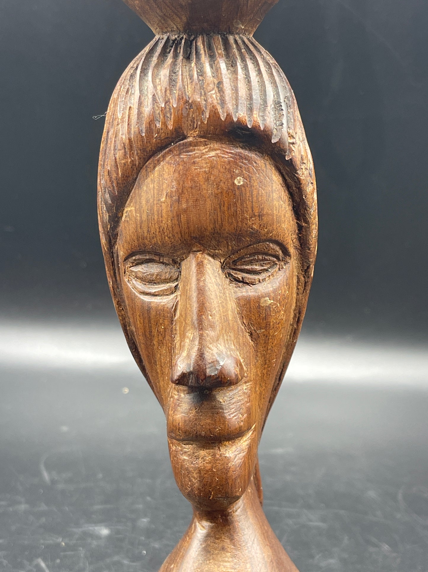 Tramp Art Tribal Carved Wood Figurine