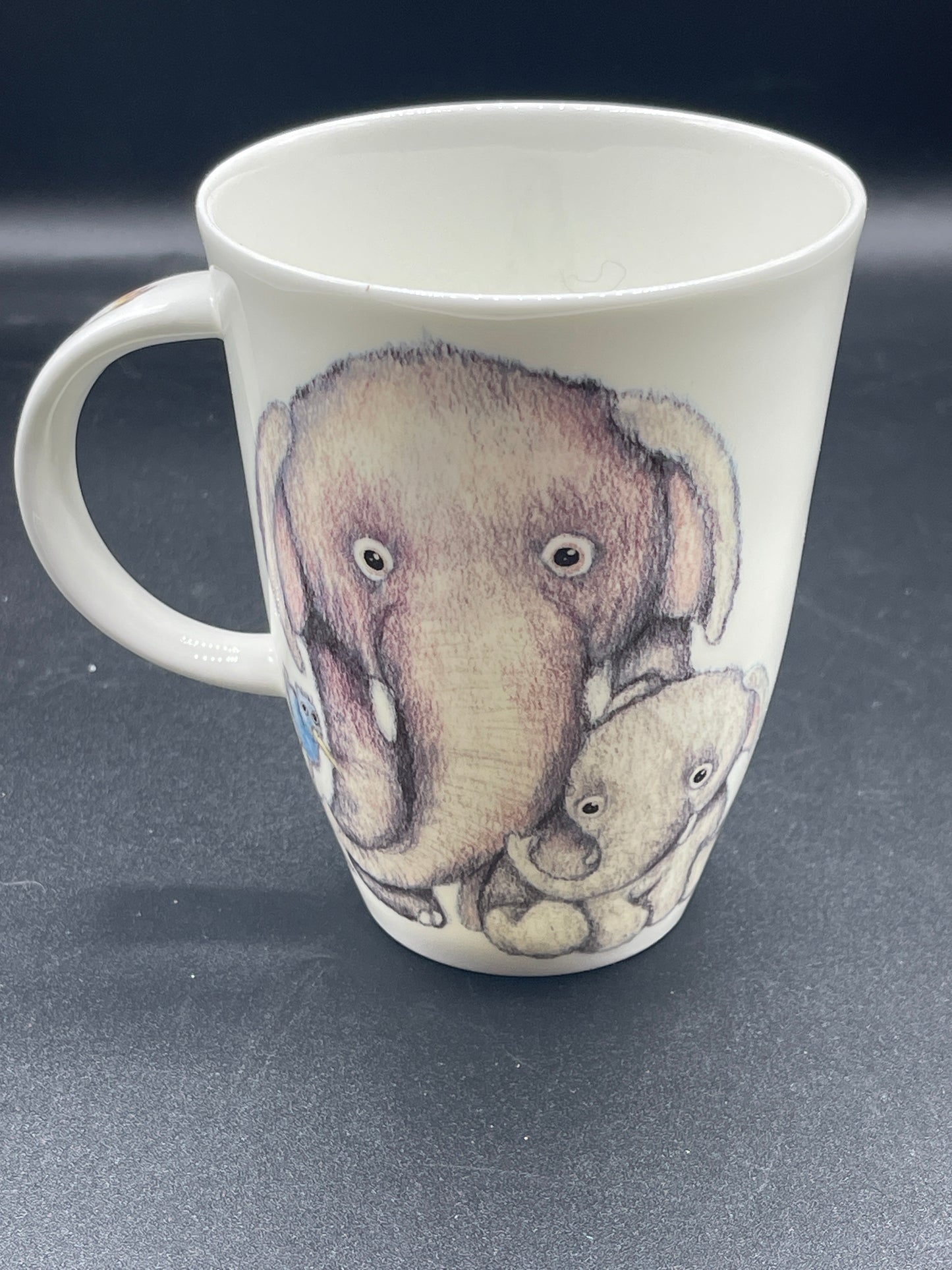 Animals Crossing by Roy Kirkham Bone China Mug with Elephants