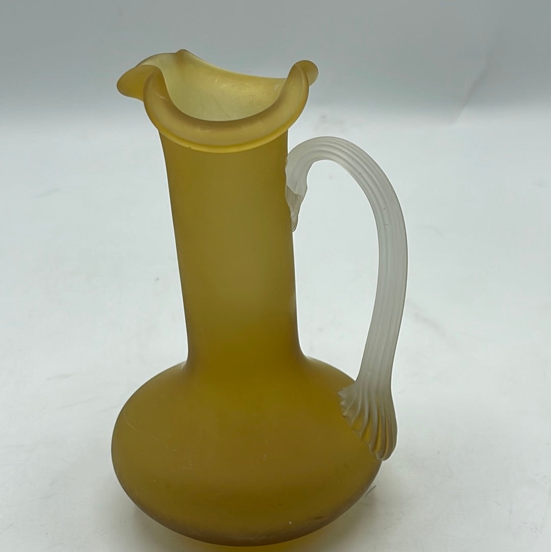 Pilgrim Satin Glass Pitcher with Flared Top