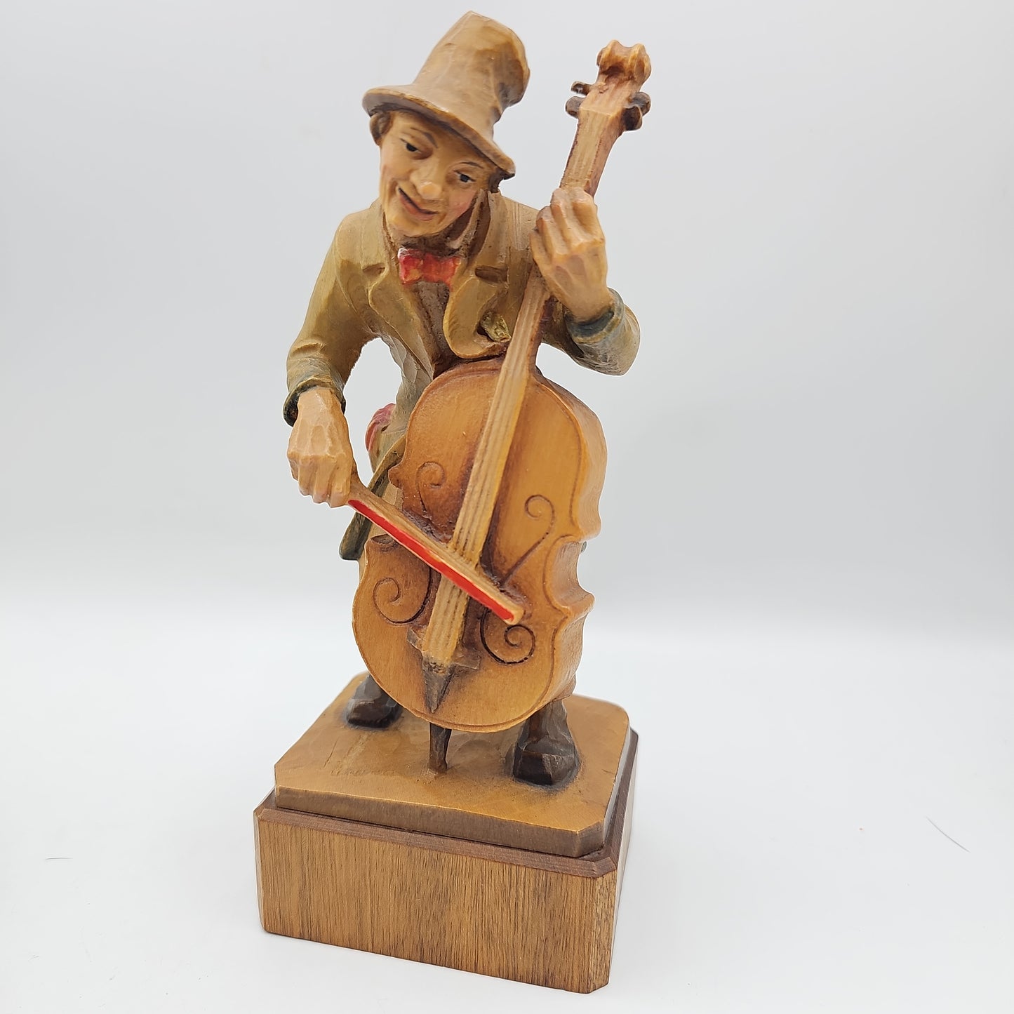 Vintage German Style Cello Player Figurine