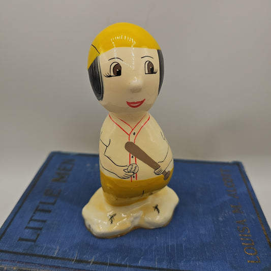 Rock Heads Baseball Girl Figurine