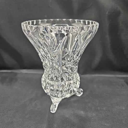 Vintage Tri-footed Crystal Vase