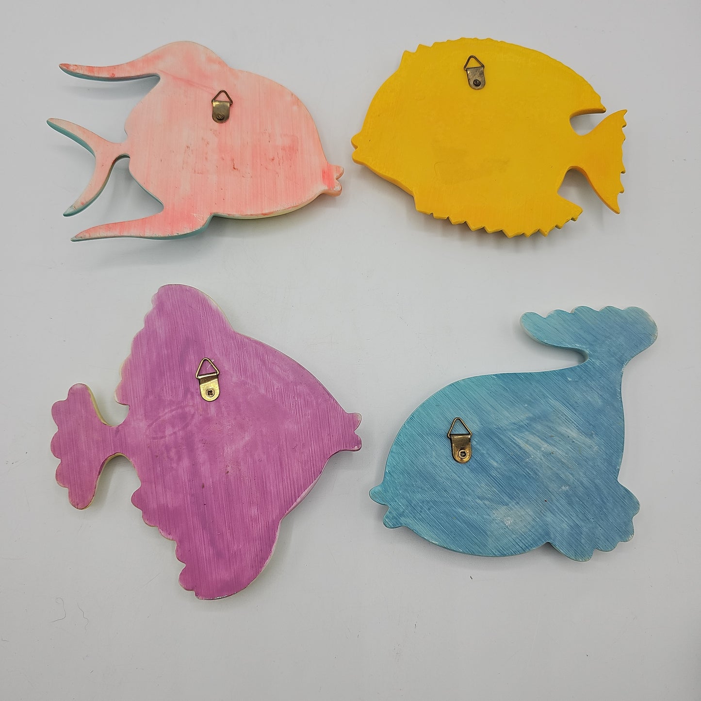 Vintage Tropical Fish Wall Decor - Set of 4