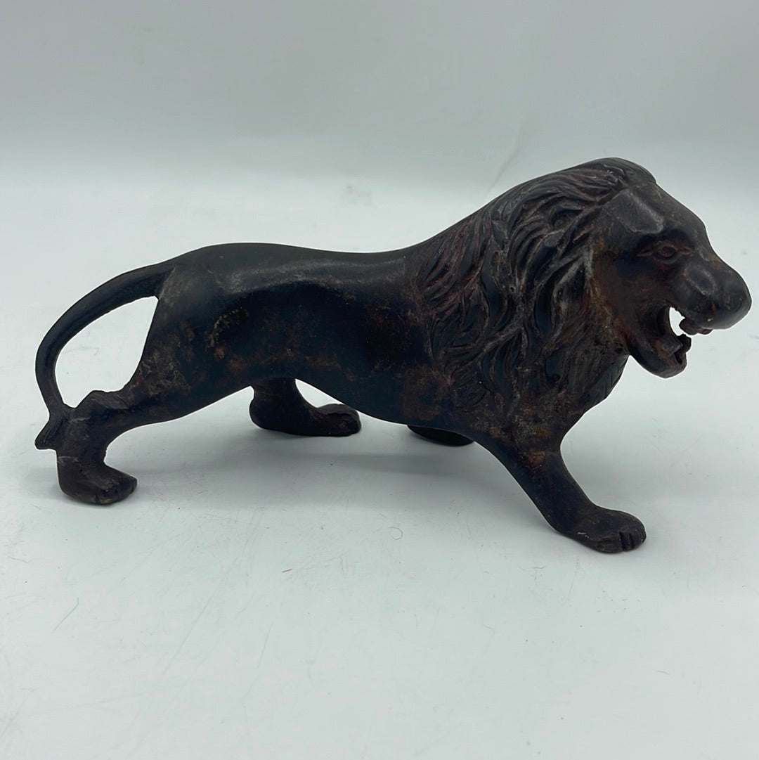 Vintage Bronze Lion Figurine