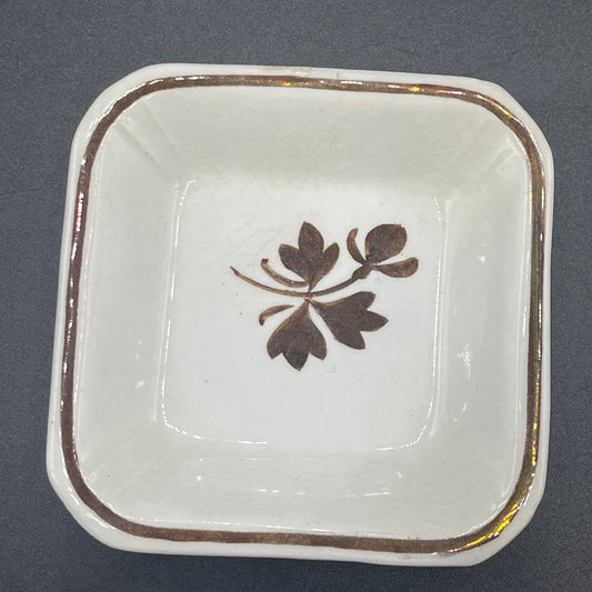 Vintage Small Square Butter Pat Dish - Meakin Royal Ironstone China, England