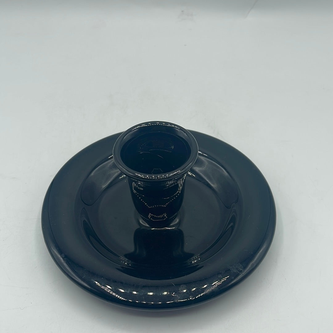 Hall USA Glossy Black Taper Candle Holder