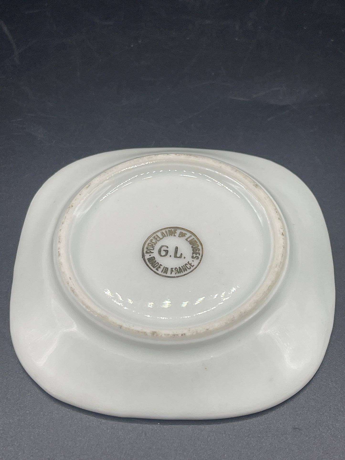 Vintage Small Square Butter Pat Dish - Limoges France