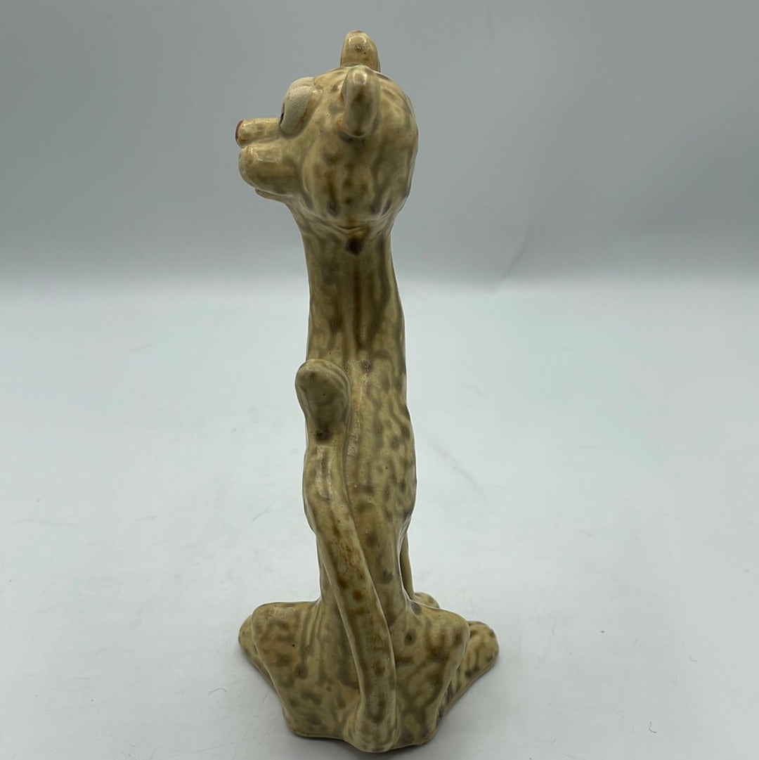 Vintage Drip Glaze Cheetah Figurine