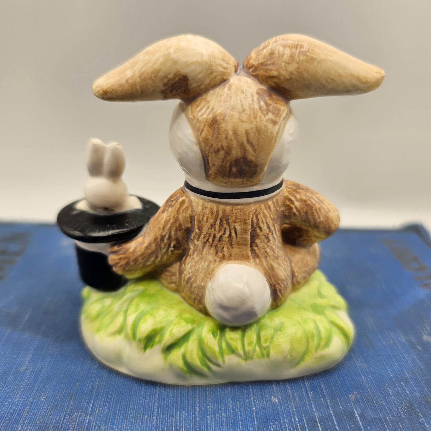 Bunny Magician with Rabbit in Hat Figurine