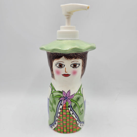 "Tanya" Bella Casa Ceramic Pump Soap Dispenser by Ganz