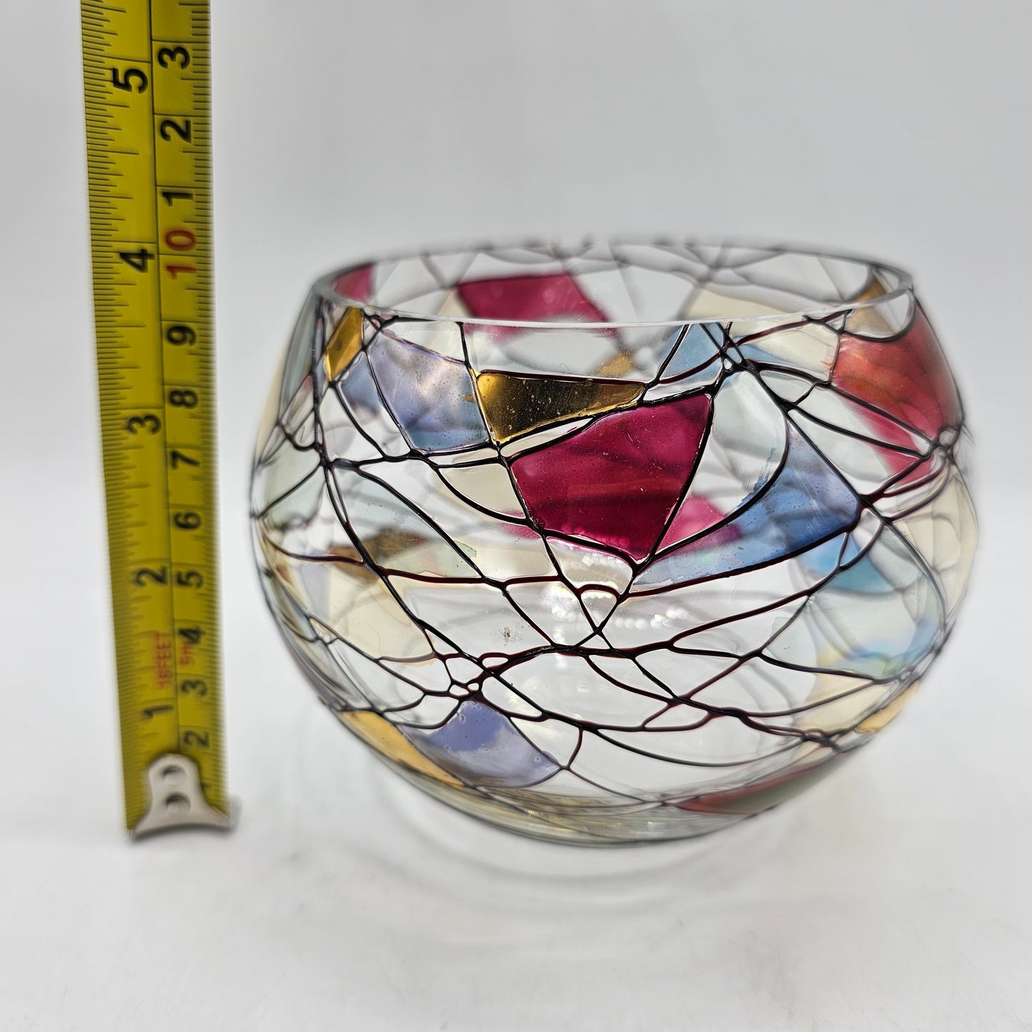 Vintage Partylite "Mosaic" Glass Votive Candle Holder