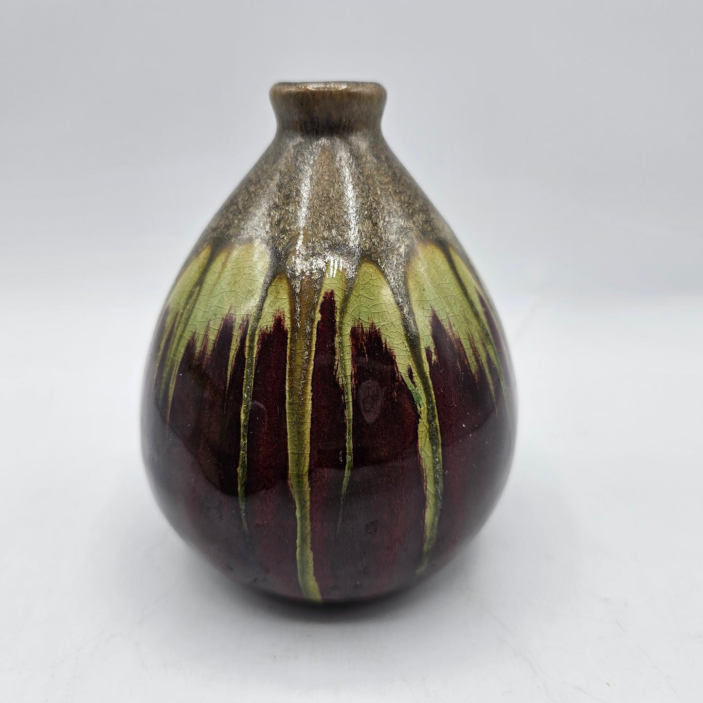 Small Drip Glaze Bud Vase