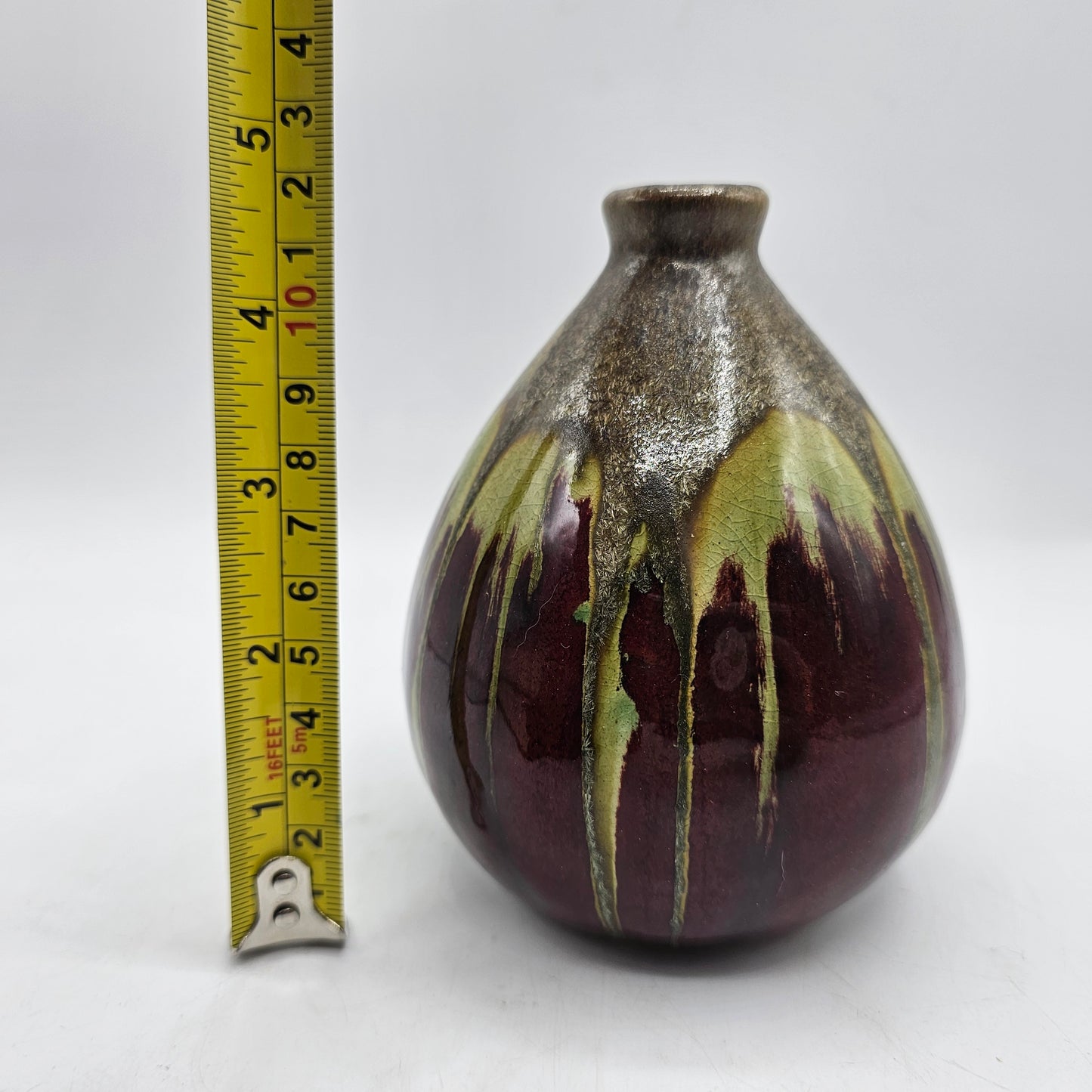 Small Drip Glaze Bud Vase