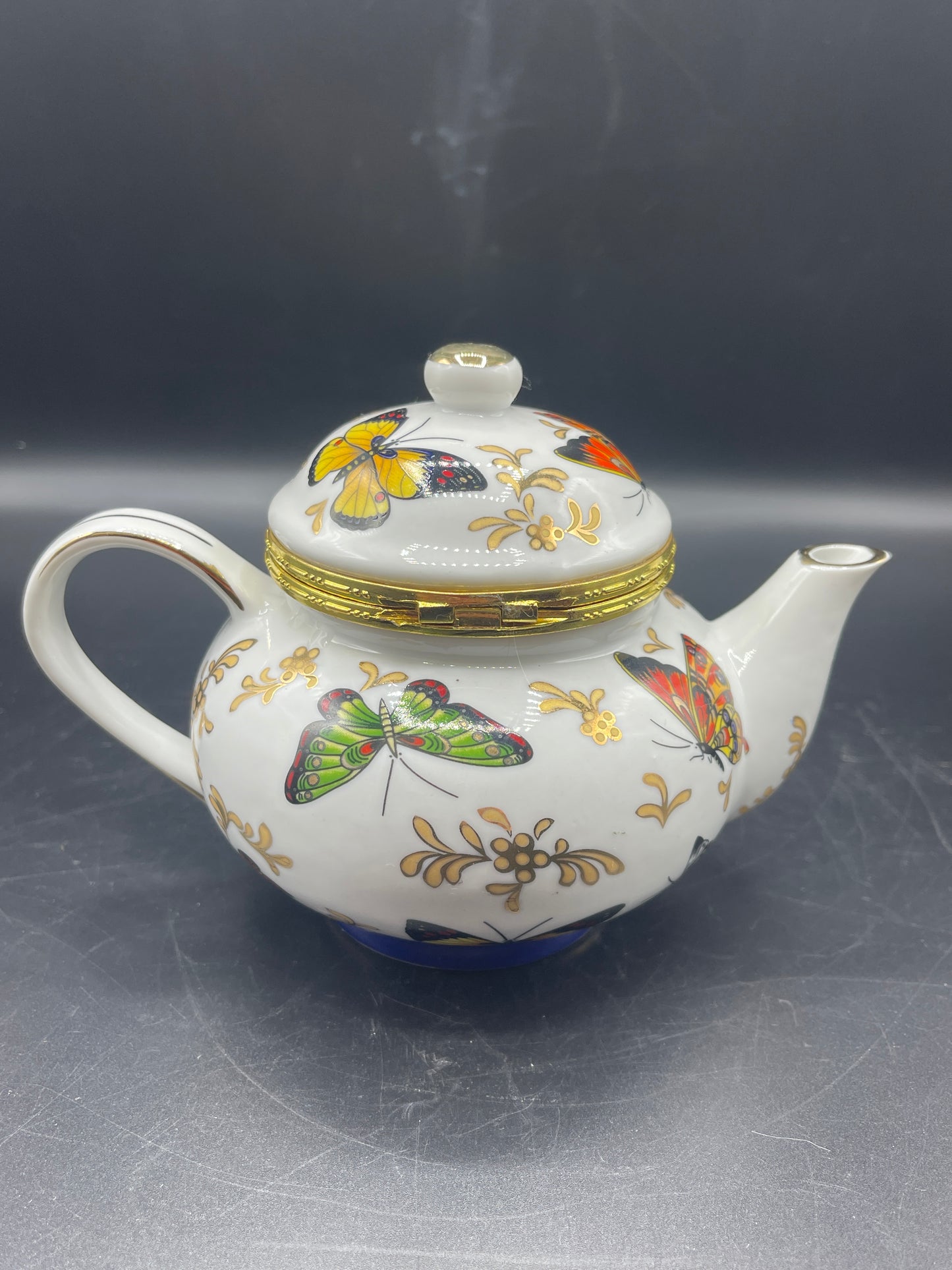 Butterfly Teapot Trinket Box