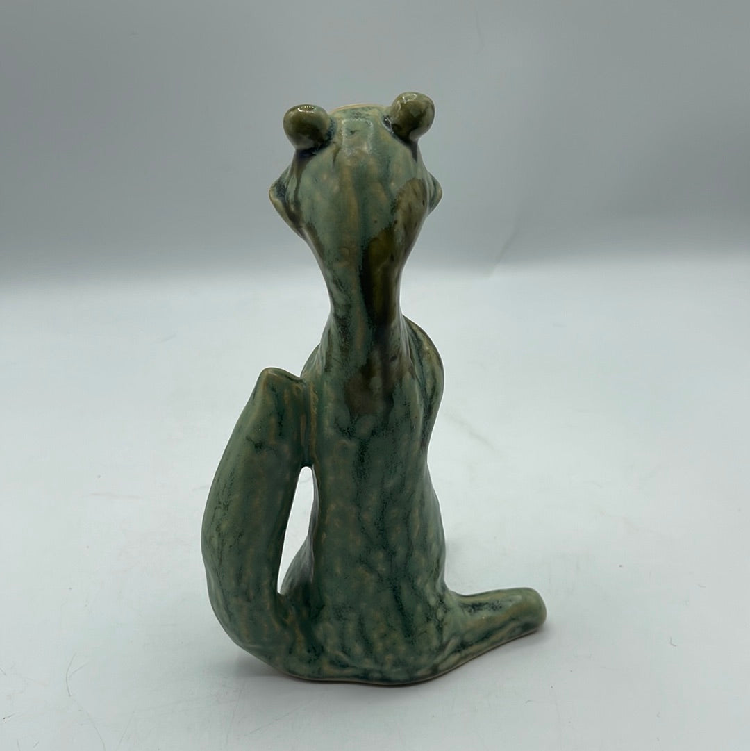 Vintage Drip Glaze Racoon Figurine