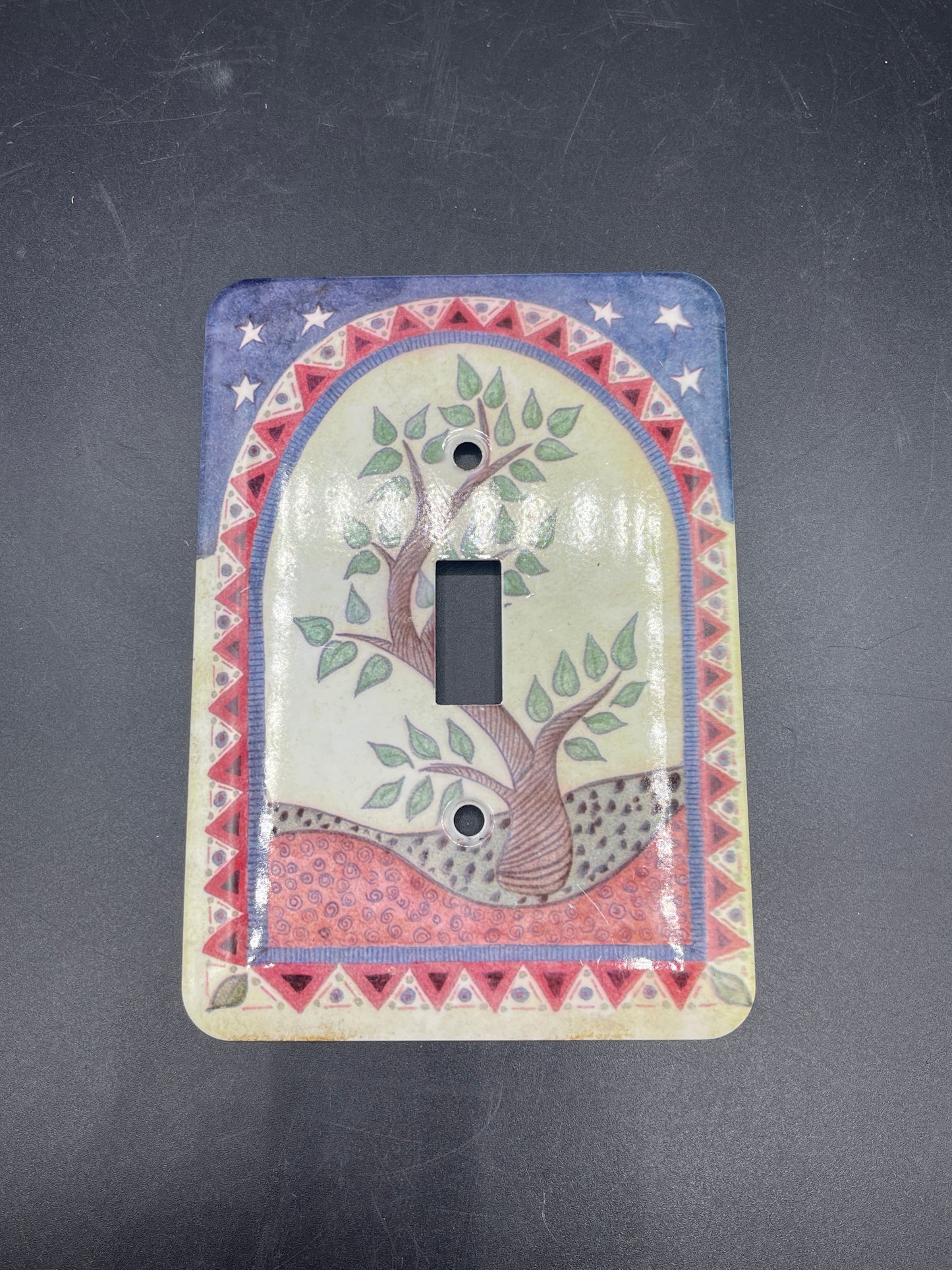 Southwestern Metal Light Switch Plate