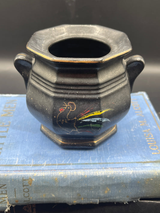 Vintage Japanese Open Sugar with Rooster