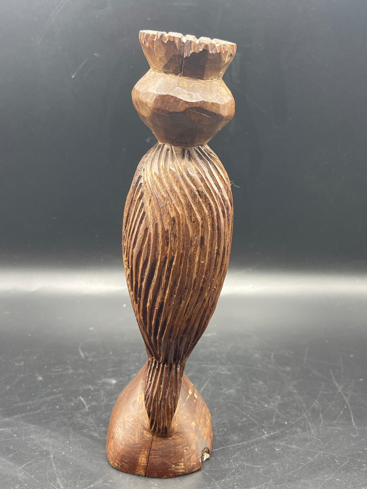 Tramp Art Tribal Carved Wood Figurine