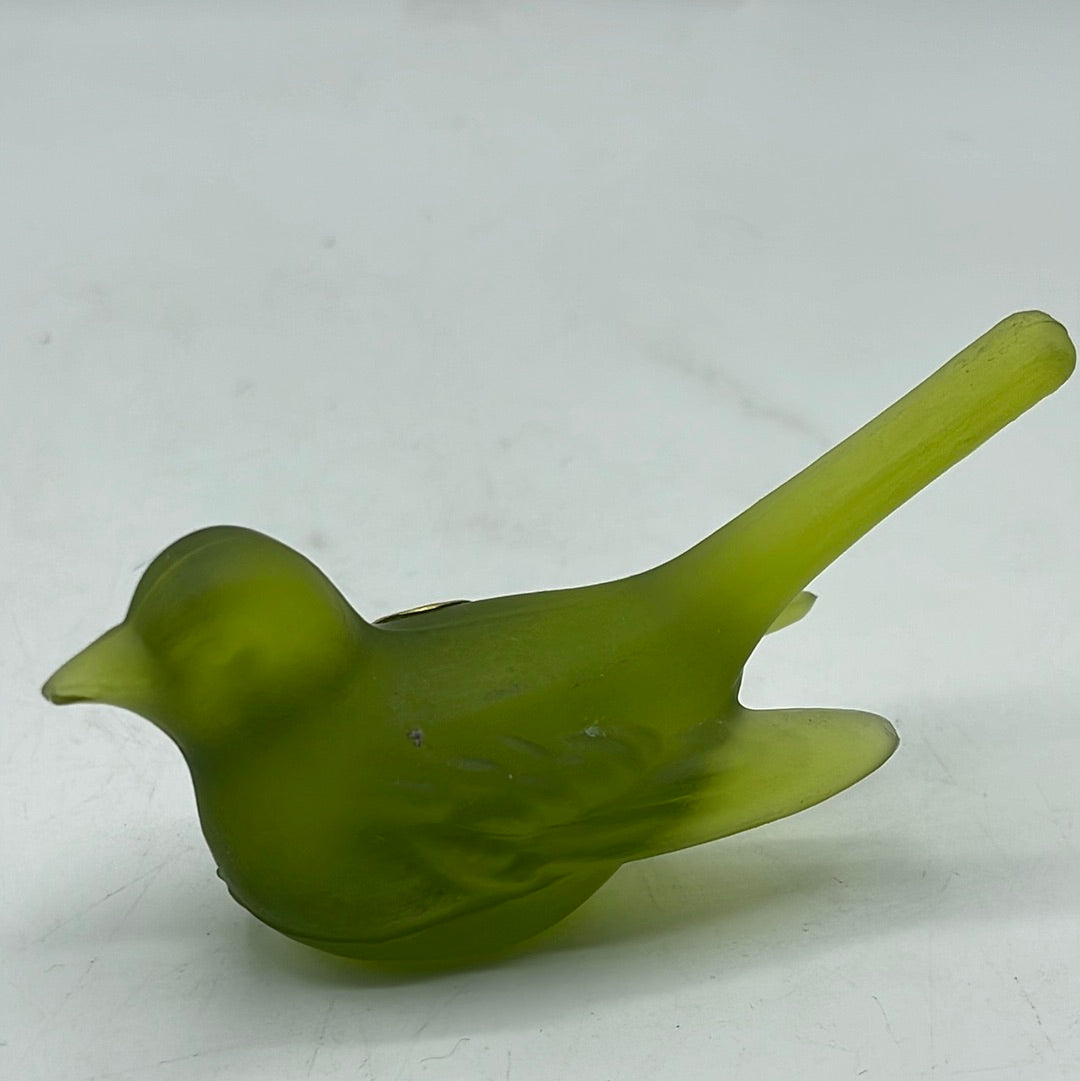 Westmoreland Green Glass Bird