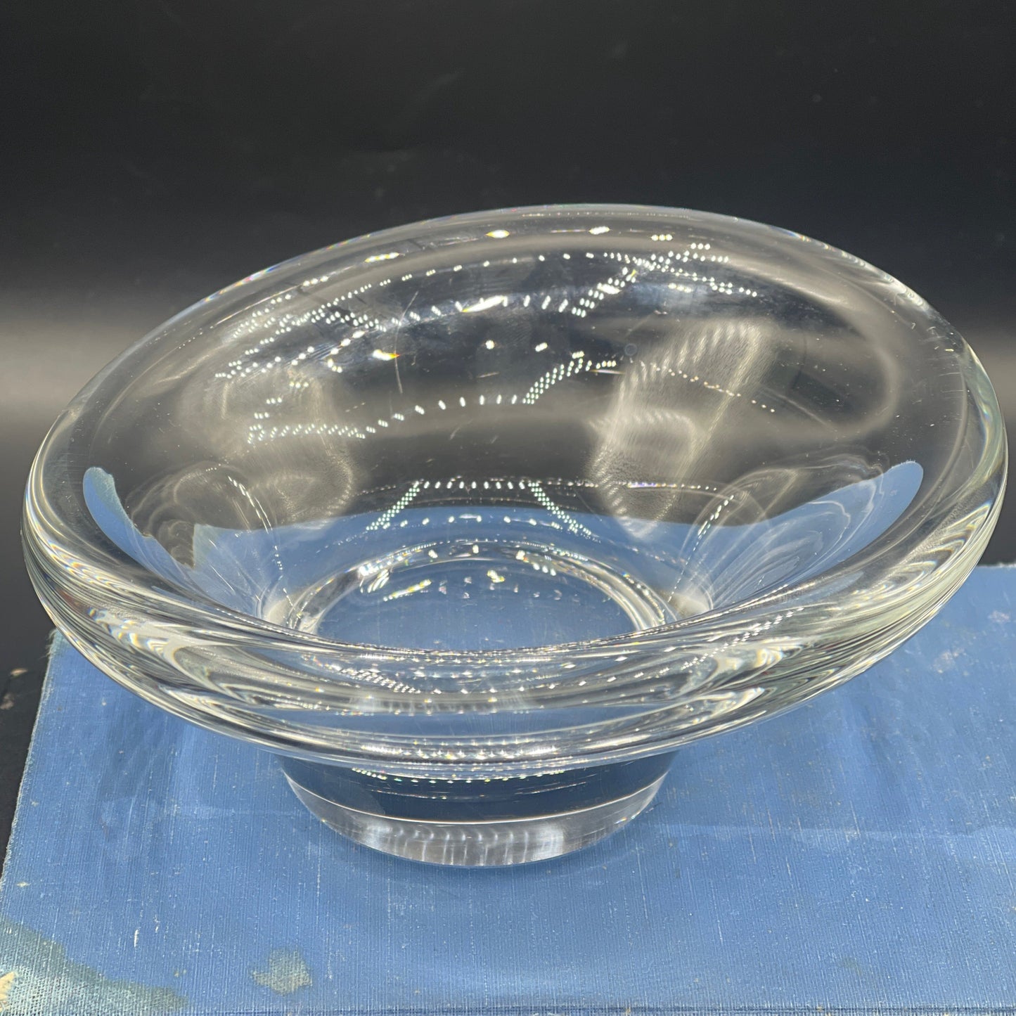 Dartington Lead Crystal Trinket Dish