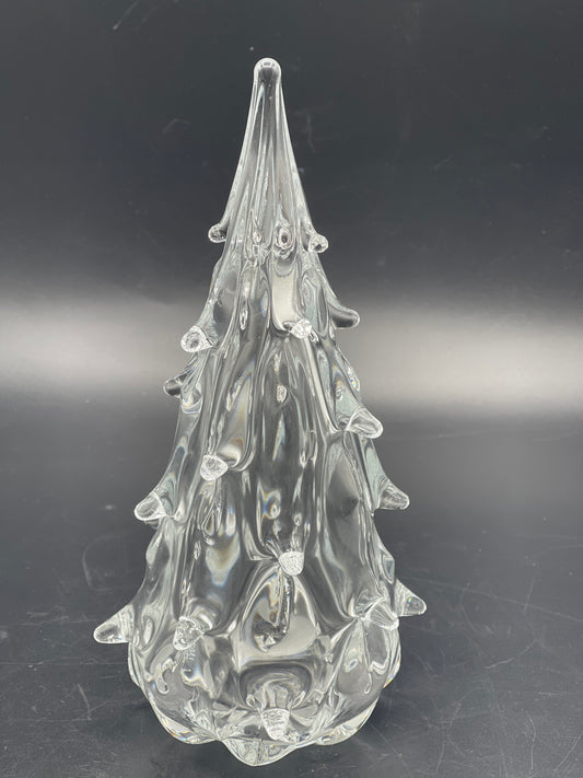 Large Anchor Bend Clear Glass Christmas Tree