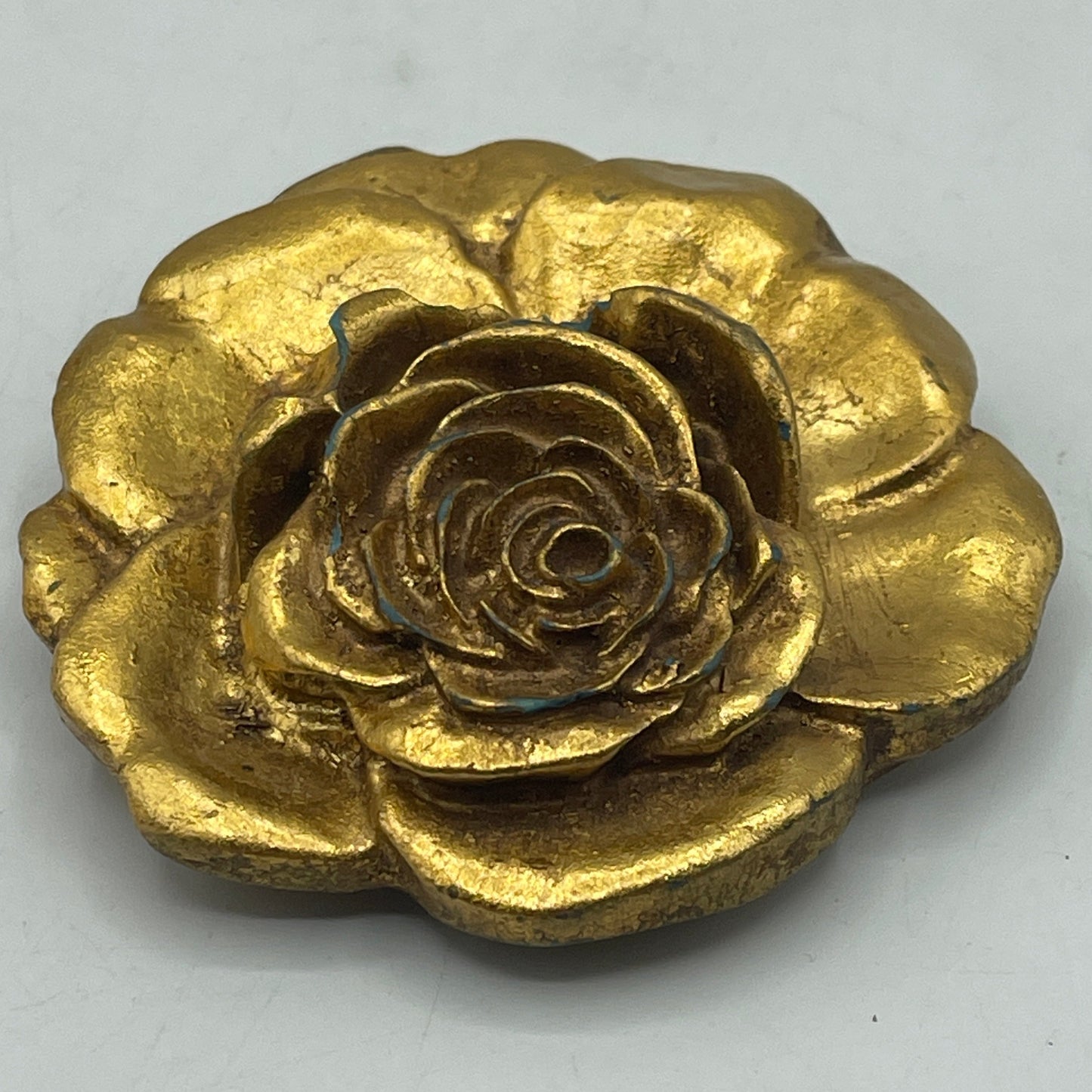 Vintage Belt Buckle - Charmant of Beverly Hills, California - Gold Rose