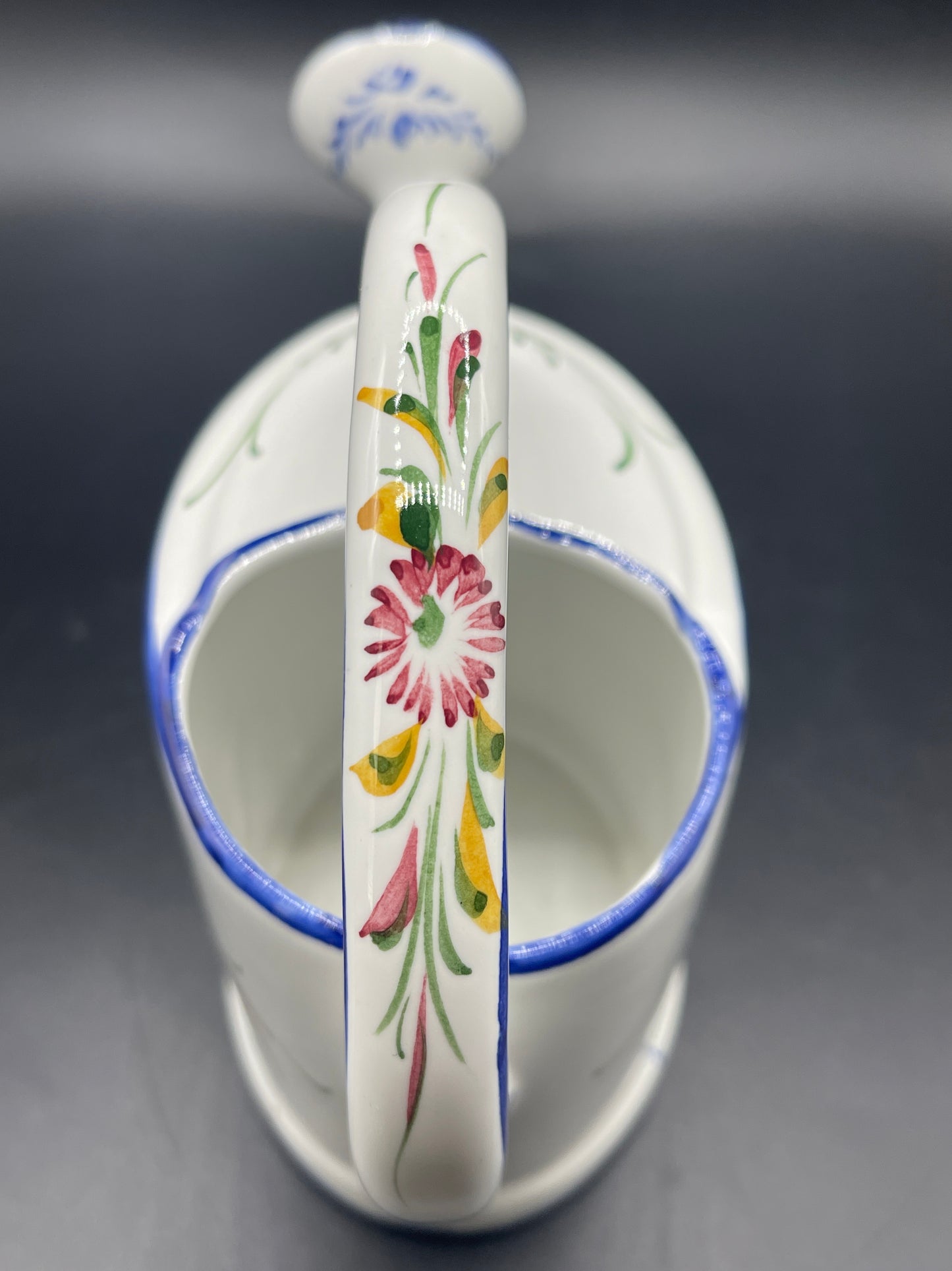 Portuguese Porcelain Hand Painted Watering Can