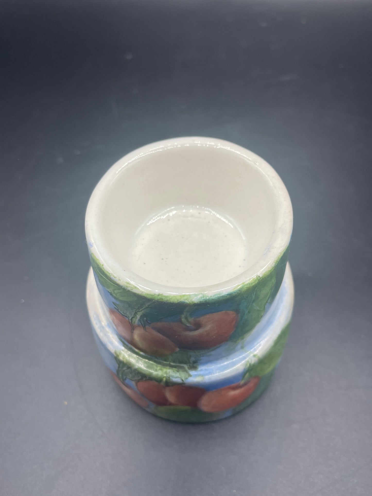 Hand Painted Candle Holder with Cherries