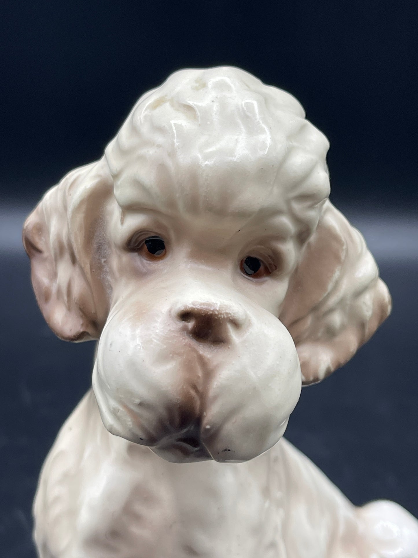 Vintage Porcelain Poodle Figurine