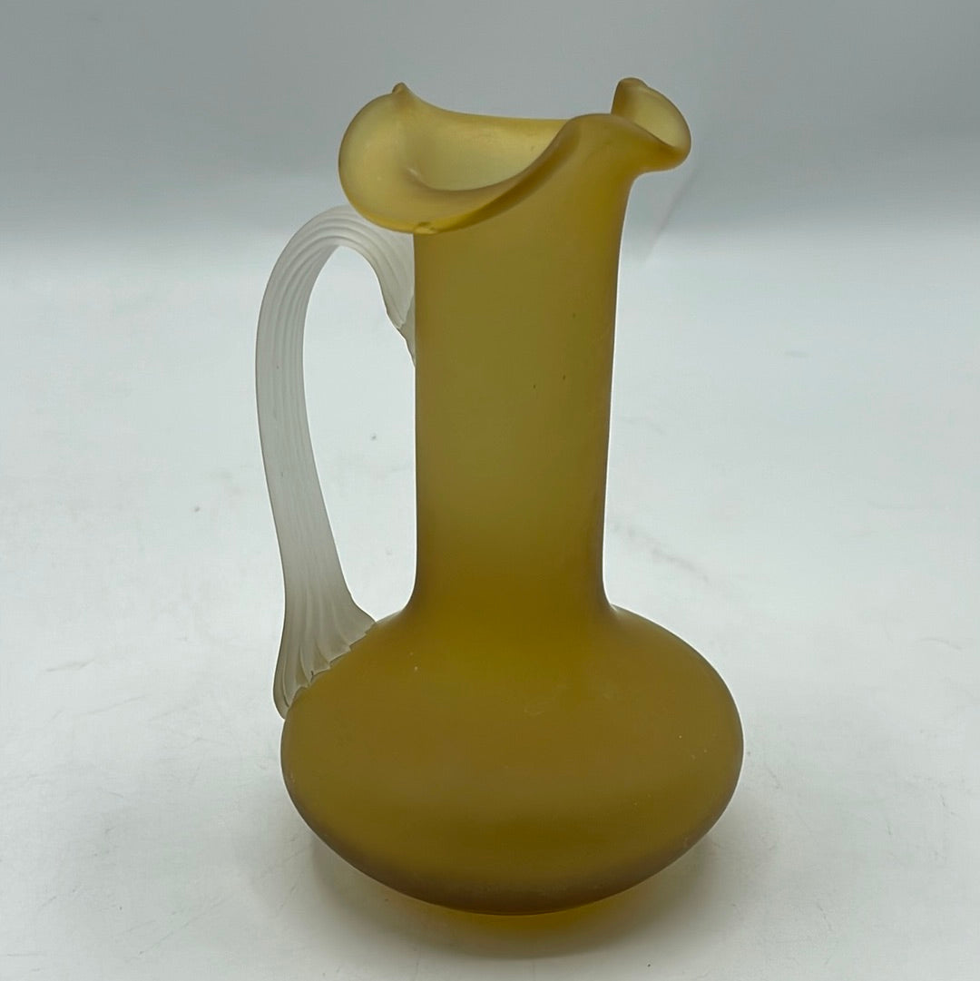 Pilgrim Satin Glass Pitcher with Flared Top