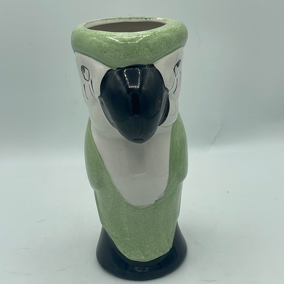 Green Parrot Tiki Mug