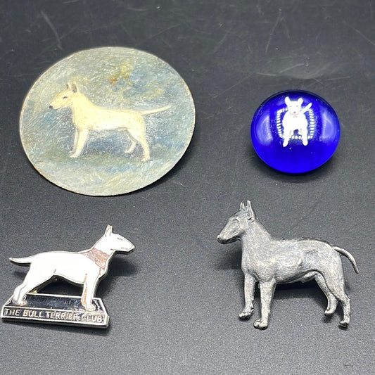 Bull Terrier Dog Pins - Set of 4