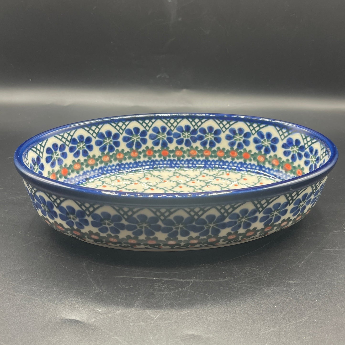 Polish Pottery Oval Serving Dish