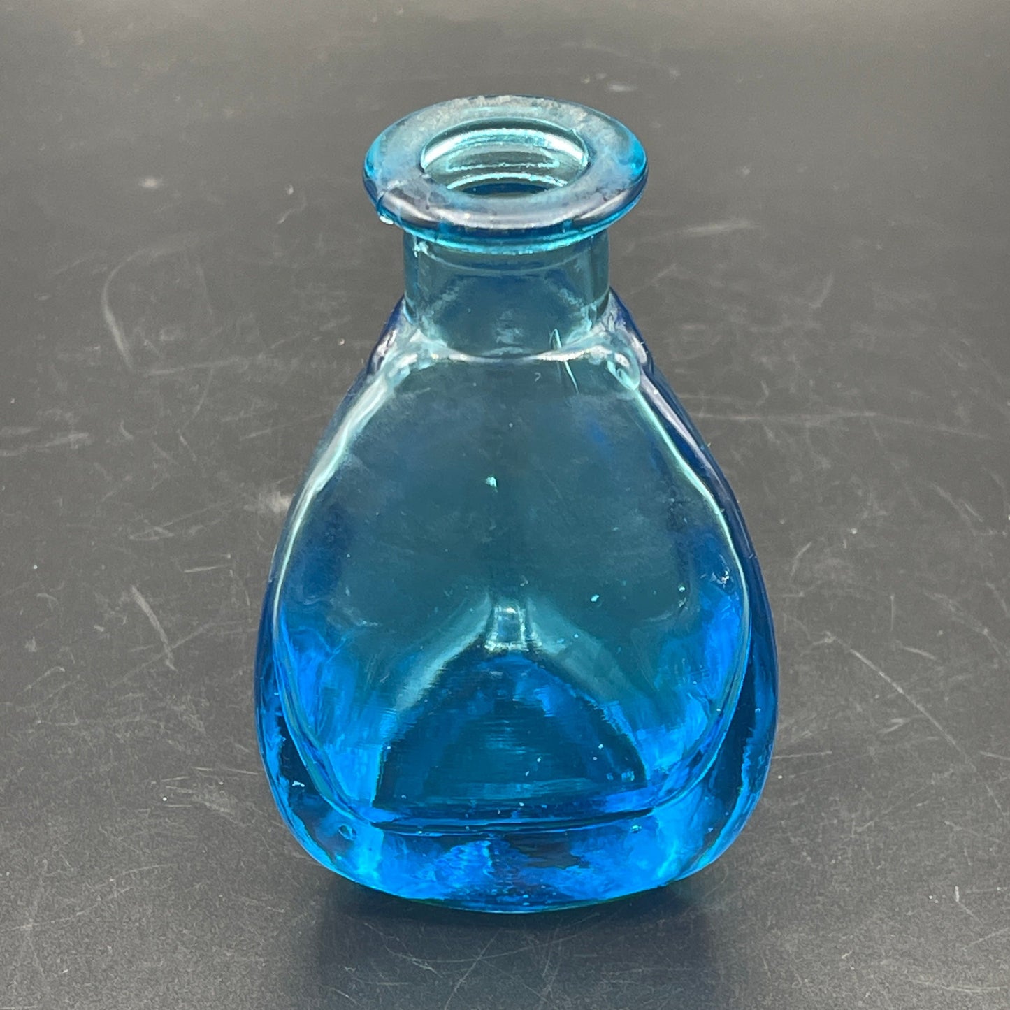 Small Blue Glass Bottle