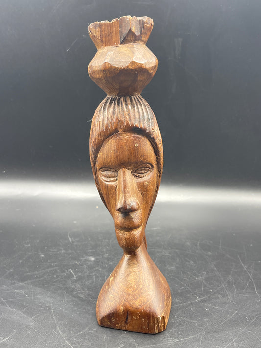 Tramp Art Tribal Carved Wood Figurine