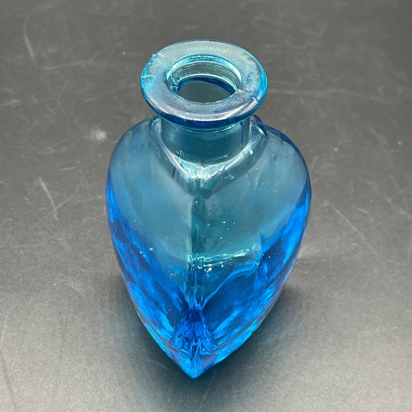 Small Blue Glass Bottle