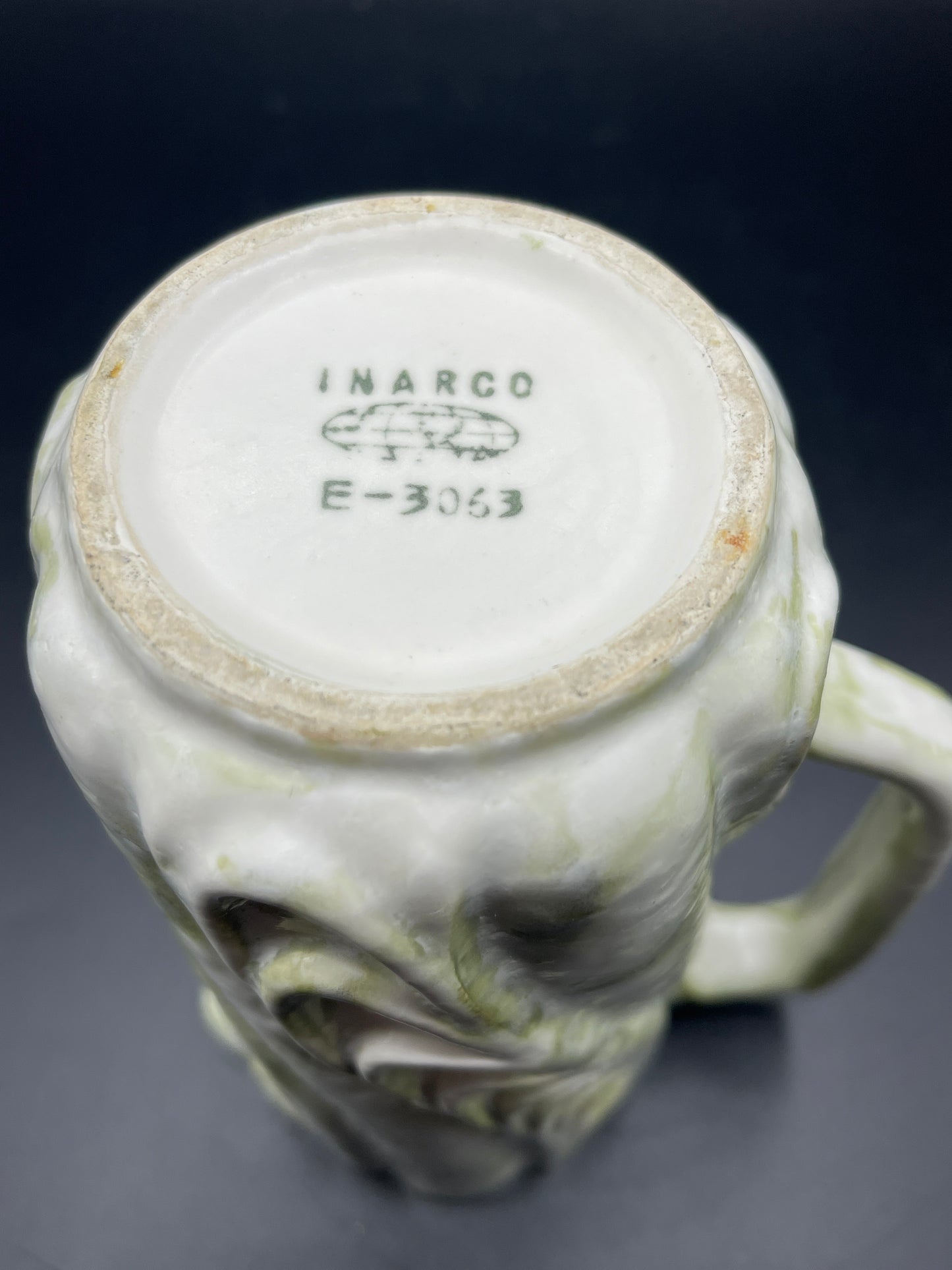 Vintage Inarco Large Green Creamer