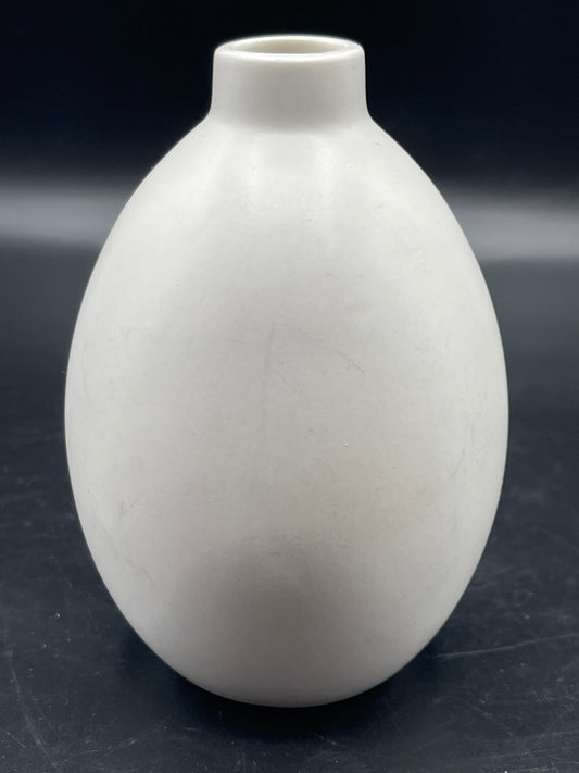 Minimalist White Ceramic Bud Vase