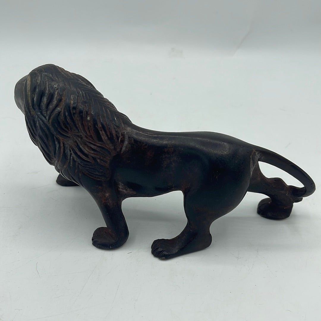 Vintage Bronze Lion Figurine