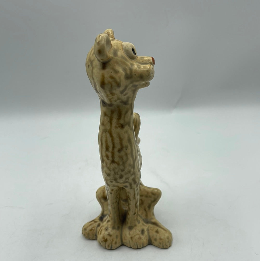 Vintage Drip Glaze Cheetah Figurine