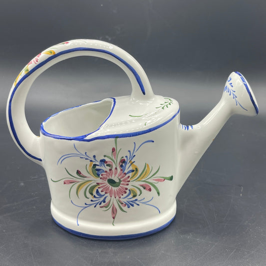 Portuguese Porcelain Hand Painted Watering Can